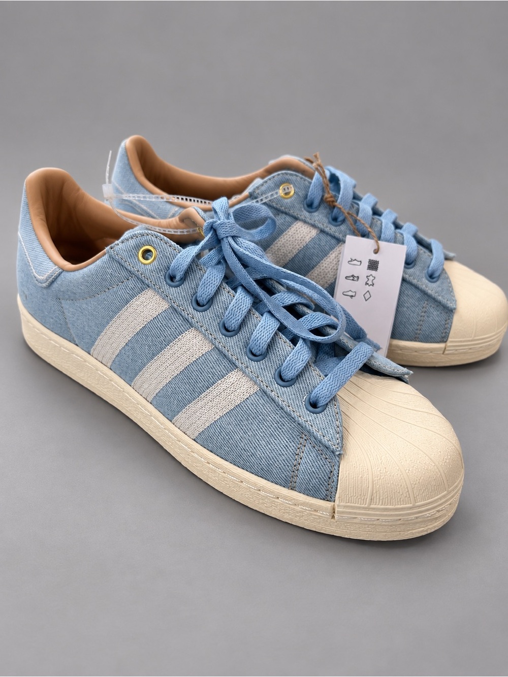 Adidas Superstar 82 JH5589 Light Denim Blue Sneakers Men’s 9.5 NWT